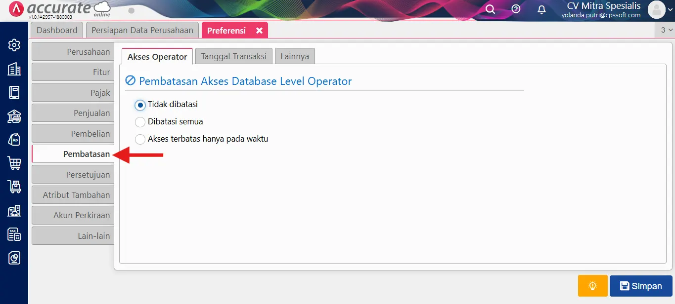 cara membuka fitur pembatasan